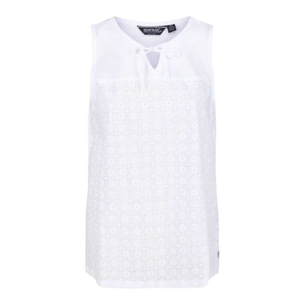 Regatta Womens/Ladies Janessa Patterned Sleeveless T-Shirt / White